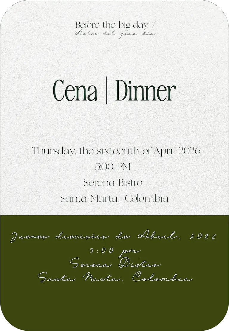 Dinner / Cena